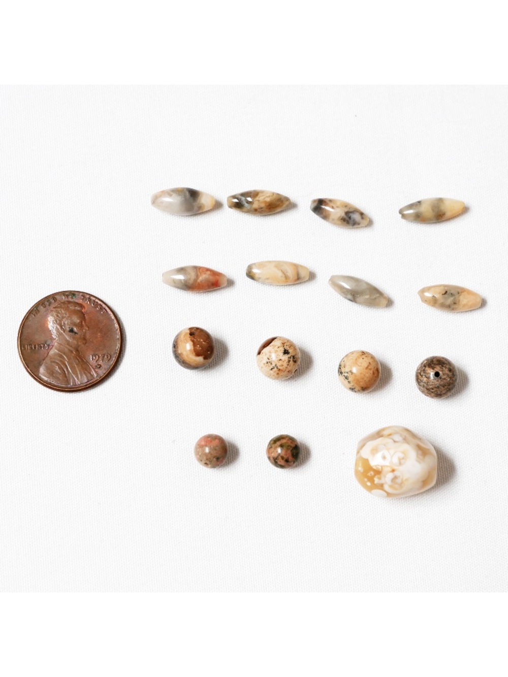 Group of various Agate beads that you can use to make your own jewelry